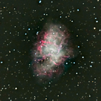 M1 / Supernovarest / Krebsnebel / 6200 Lj / Tau