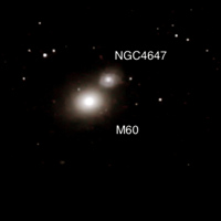 M60 / Elliptische Galaxie / 53.2 Mio Lj / Vir
